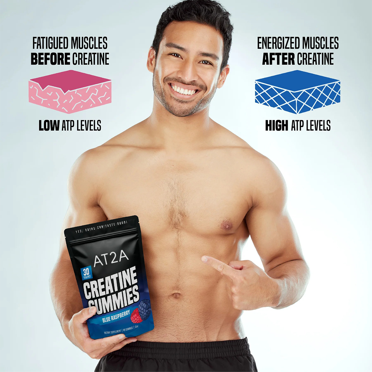AT2A Creatine Gummies lifestyle 3
